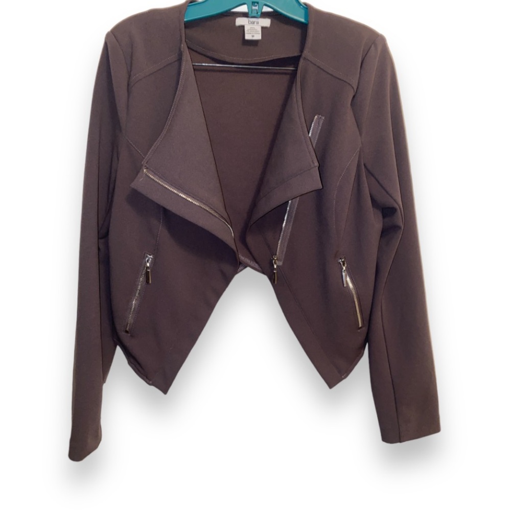 NWOT! BAR III Taupe Cropped Asymmetrical Moto Style
Jacket Medium